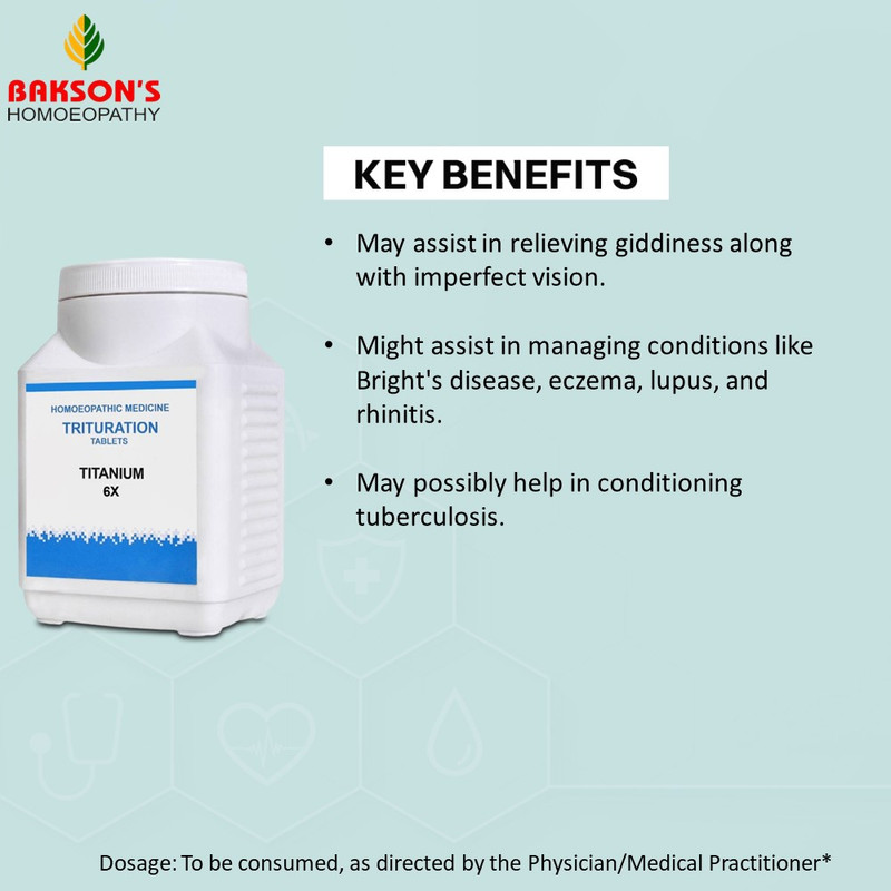 Bakson s Homoeopathy Titanium 6X Tablets Price in India Buy